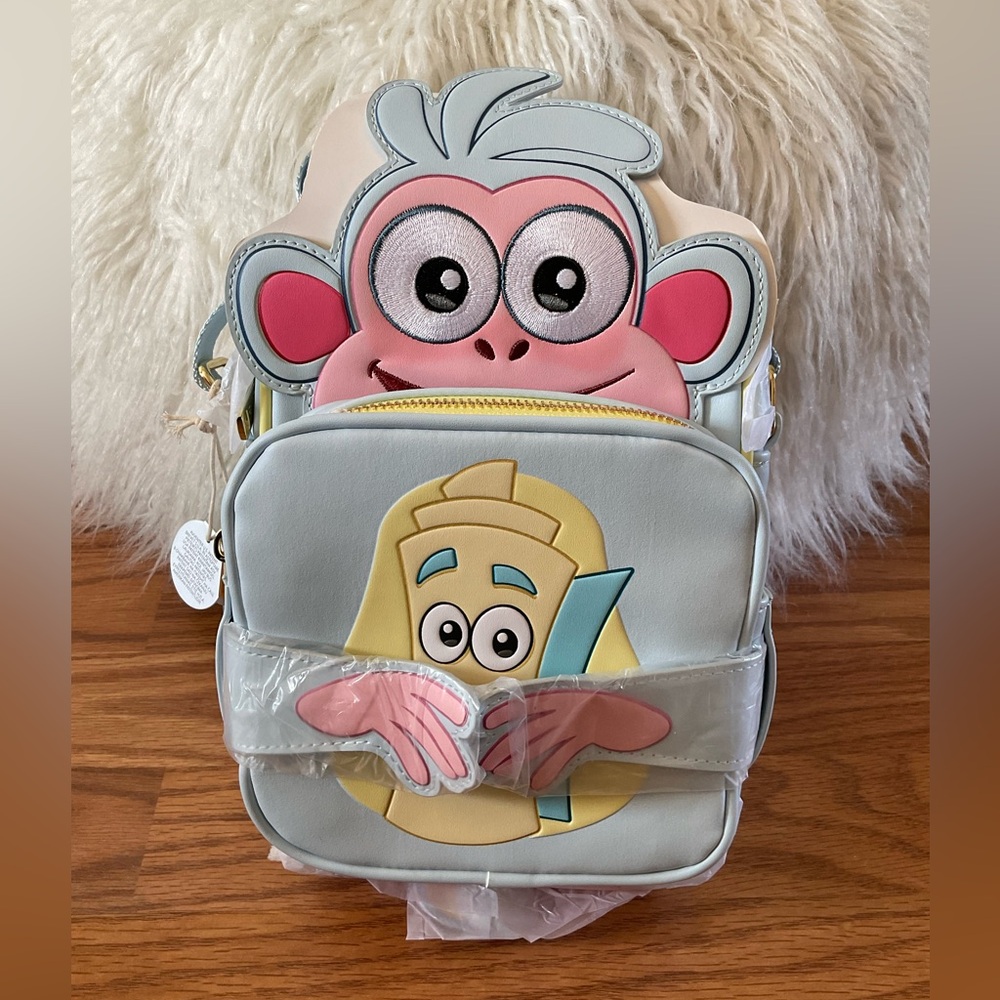 Loungefly Nickelodeon Dora the Explorer Boots Crossbody Bag NWT